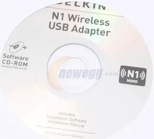 Alt view image 5 of 6 - BELKIN F5D8051 N1 Wireless Adapter IEEE 802.11b/g, IEEE 802.11n Draft USB 2.0 Up to 300 Mbps in 40MHz Channel Mode Wireless Data Rates