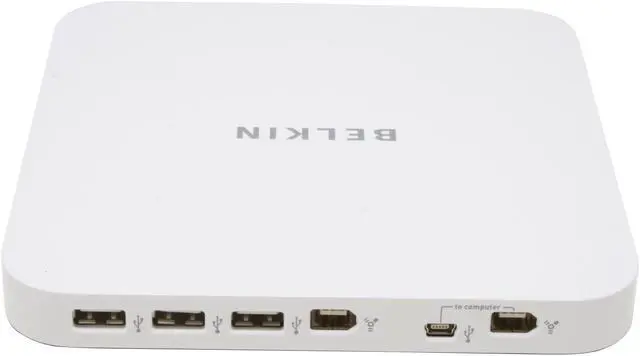 Alt view image 3 of 5 - BELKIN Hi-Speed USB 2.0 and FireWire 6-Port Hub for Mac mini Model F5U507
