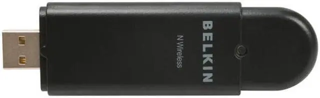 Alt view image 2 of 6 - BELKIN F5D8053 N Wireless Adapter IEEE 802.11b/g/n USB 2.0 Up to 300Mbps Wireless Data Rates