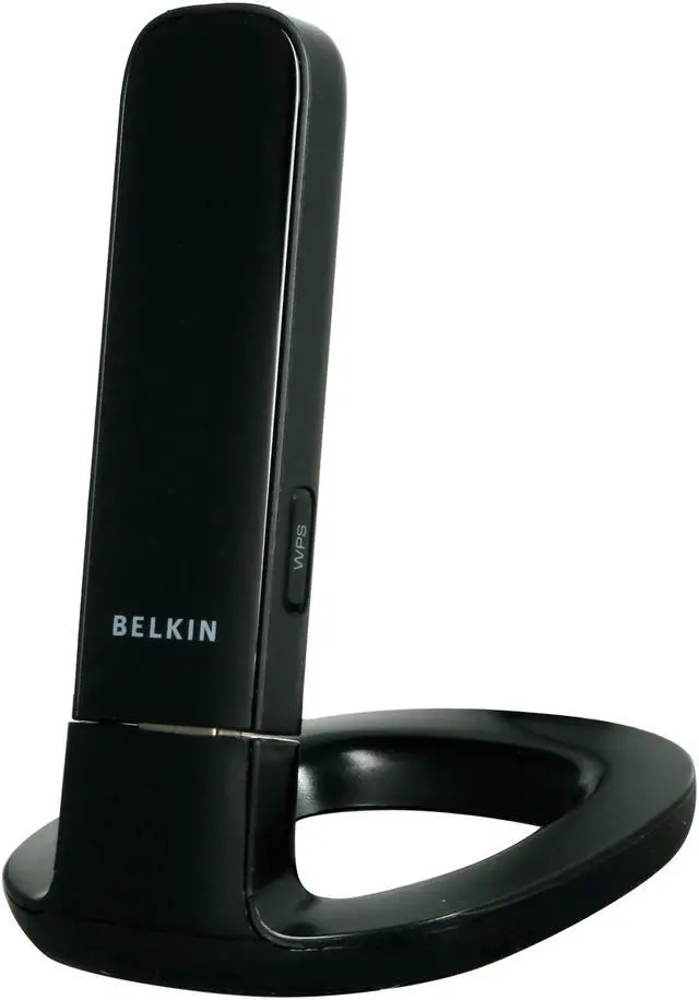 Main image of BELKIN F5D8055 Wireless N+ Adapter (Black) IEEE 802.11b/g, IEEE 802.11n Draft 2.0 USB 2.0 Up to 300Mbps Wireless Data Rates