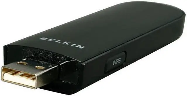 Alt view image 6 of 7 - BELKIN F5D8055 Wireless N+ Adapter (Black) IEEE 802.11b/g, IEEE 802.11n Draft 2.0 USB 2.0 Up to 300Mbps Wireless Data Rates