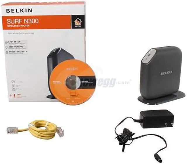 Alt view image 5 of 5 - BELKIN F7D6301 Surf N300 Wireless N Router IEEE 802.11b/g/n