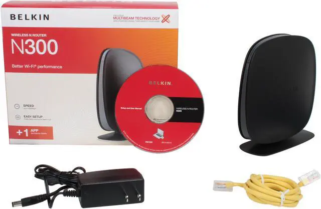 Alt view image 5 of 5 - BELKIN F9K1002 N300 Wireless N Router IEEE 802.11b/g/n