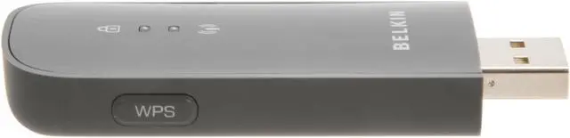 Alt view image 3 of 4 - BELKIN F9L1101 N600 DB Wireless Dual-Band Adapter IEEE 802.11a/b/g/n USB 2.0 Up to 300Mbps Wireless Data Rates