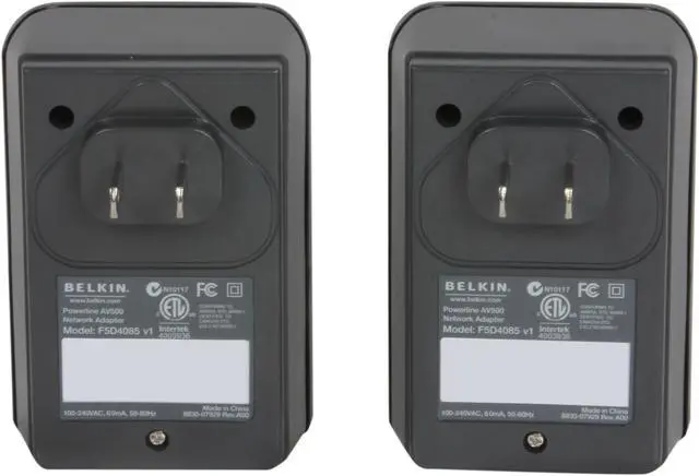 Alt view image 4 of 6 - BELKIN F5D4085 Powerline AV500 Kit Up to 500Mbps