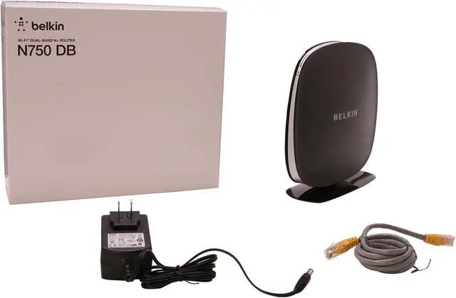 Alt view image 4 of 4 - BELKIN E9K7500 Wireless N750 Dual Band N+ Router