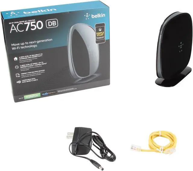 Alt view image 7 of 7 - BELKIN F9K1116 AC 750 DB Wi-Fi Dual-Band AC+ Router IEEE 802.11ac, IEEE 802.11a/b/g/n