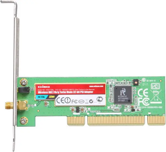 Alt view image 4 of 6 - EDIMAX EW-7128G Wireless Card IEEE 802.11b/g PCI Up to 54Mbps Wireless Data Rates
