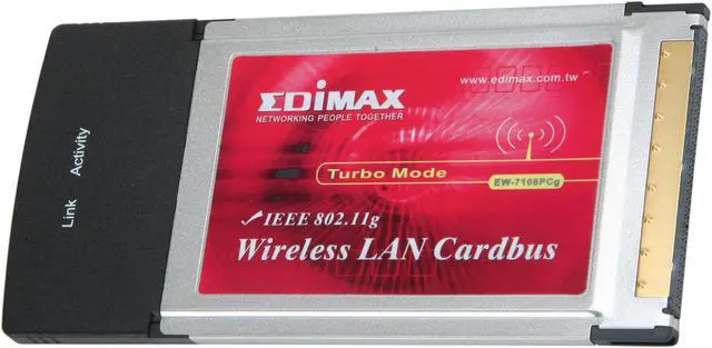 Main image of EDIMAX EW-7108PCg 802.11g/b Wireless LAN PC Card