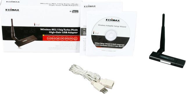 Alt view image 5 of 5 - EDIMAX EW-7318USG Wireless LAN Hi-Gain Adapter IEEE 802.11b/g USB 2.0 Up to 54Mbps Wireless Data Rates