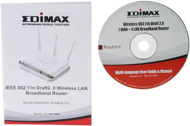 Alt view image 5 of 6 - EDIMAX BR-6504N (Wi Fi Certified) Wireless 802.11n Draft 2.0 Broadband Router IEEE 802.3/3u, IEEE 802.11b/g, IEEE802.11n Draft