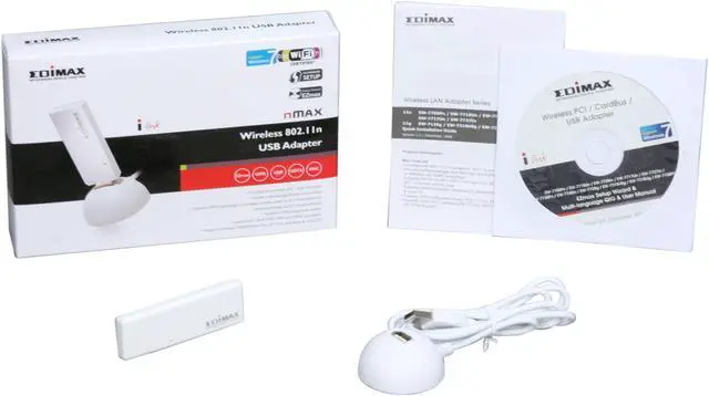 Alt view image 5 of 5 - EDIMAX EW-7717Un Wireless Adapter IEEE 802.11b/g/n USB 2.0 Up to 300Mbps Wireless Data Rates