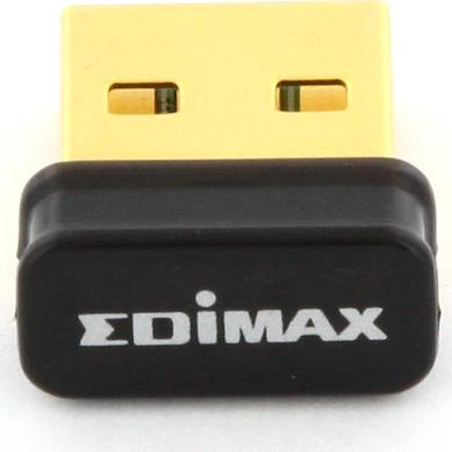 EDIMAX Wireless Nano Adapter 802.11b/g/n USB 2.0 Up to 150Mbps Data Rates, with 16 languages EZmax setup wizard easy installation -