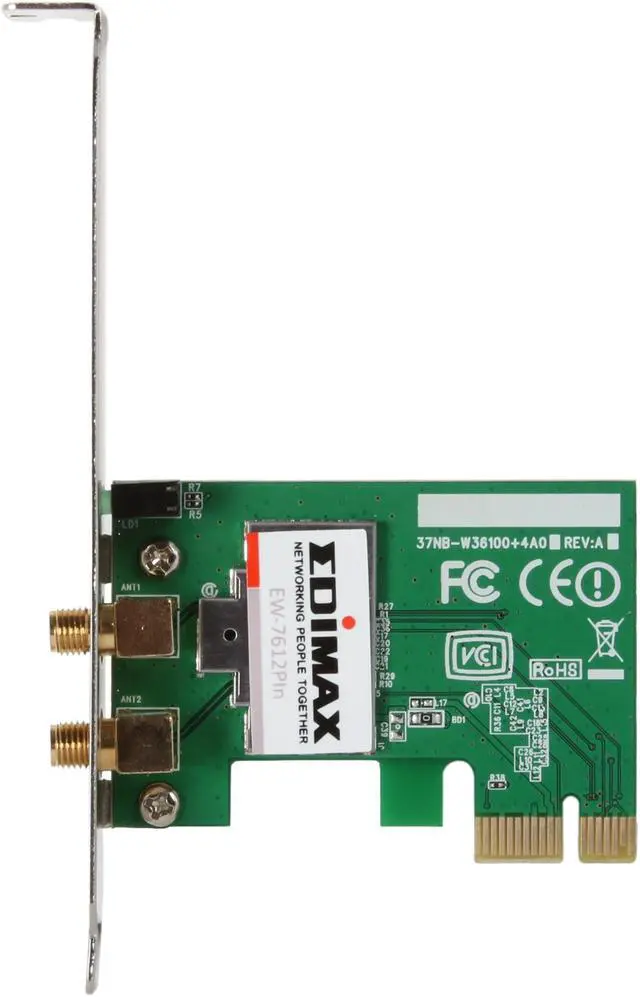 Alt view image 3 of 5 - Edimax EW-7612Pin 300 Mbps Wireless 802.11b/g/n PCI Express Adapter