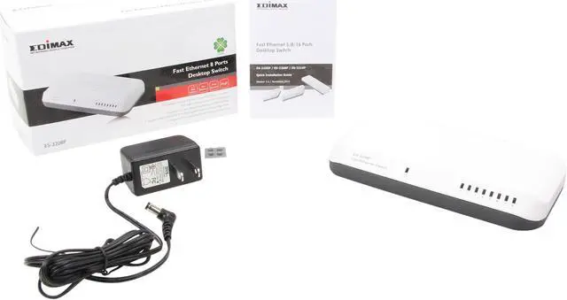 Alt view image 5 of 5 - EDIMAX ES-3208P 8-Port Fast Ethernet Switch w/ Green Power Saving