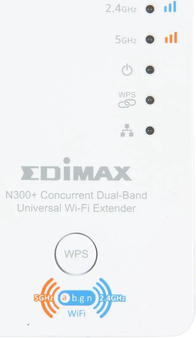 Alt view image 2 of 6 - EDIMAX EW-7238RPD N300 Concurrent Dual-Band Universal Wi-Fi Range Extender / Repeater / Bridge, Wall Plug Design