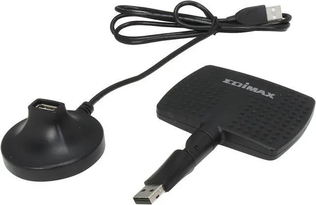 Alt view image 6 of 7 - EDIMAX EW-7811DAC AC600 Dual-band USB 2.0 Wireless Adapter with Directional High Gain Antenna and a Free USB Extension Cradle for Longer Distances, Higher Performance Connections