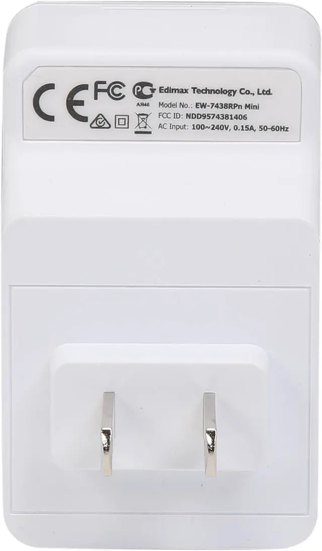 Alt view image 4 of 6 - EDIMAX EW-7438RPn Mini N300 Mini Wi-Fi Extender/Access Point/Wi-Fi Bridge