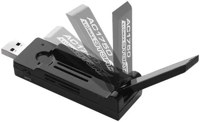Alt view image 5 of 6 - EDIMAX EW-7833UAC AC1750 Dual-Band Wi-Fi USB 3.0 Adapter with 180-degree Adjustable Antenna