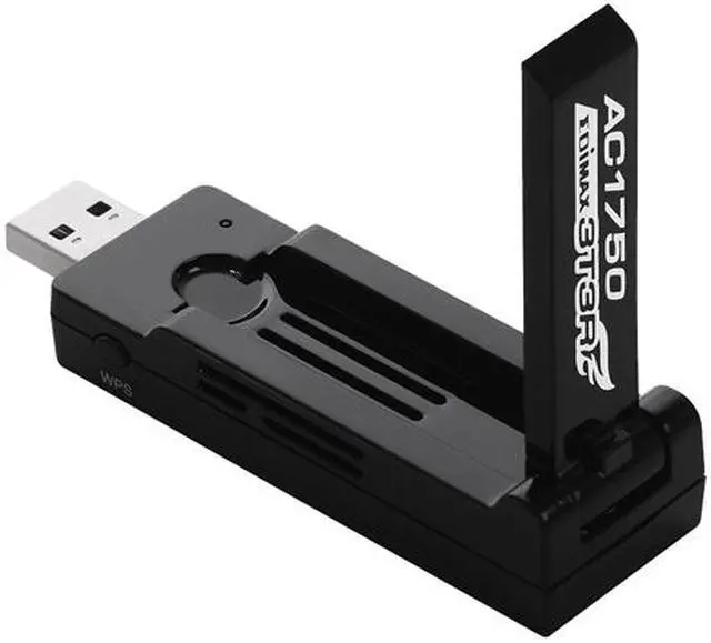 Alt view image 4 of 6 - EDIMAX EW-7833UAC AC1750 Dual-Band Wi-Fi USB 3.0 Adapter with 180-degree Adjustable Antenna