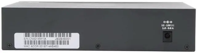 Alt view image 3 of 6 - HP J9029A 10/100/1000Mbps ProCurve Switch 1800-8G 8 RJ-45 10/100/1000 ports (IEEE 802.3 Type 10Base-T, IEEE 802.3u Type 100Base-T, IEEE 802.3ab Type 1000Base-T) 144 KB Packet Buffer
1 MB RAM/ROM capacity
1 MB Flash capacity Buffer Memory