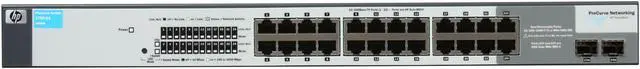 Alt view image 2 of 5 - HP J9080A ProCurve 1700-24 Managed Ethernet Switch - 22 Ports - 24 x RJ-45 - 2 x Expansion Slots - 10/100Base-TX