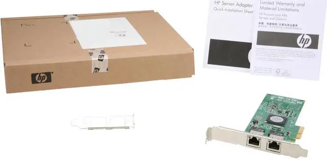 Alt view image 5 of 5 - HP 458492-B21 NC382T PCI Express Dual Port Server Adapter 10/100/1000Mbps PCI-Express x4 2 x RJ45