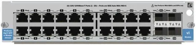 Main image of HP J9033A ProCurve Switch vl 20-Port Gig-T + 4-Port SFP Module