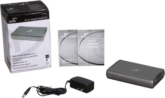 Alt view image 5 of 5 - HP JD871A#ABA Unmanaged V1405-8G Unmanaged Ethernet Switch