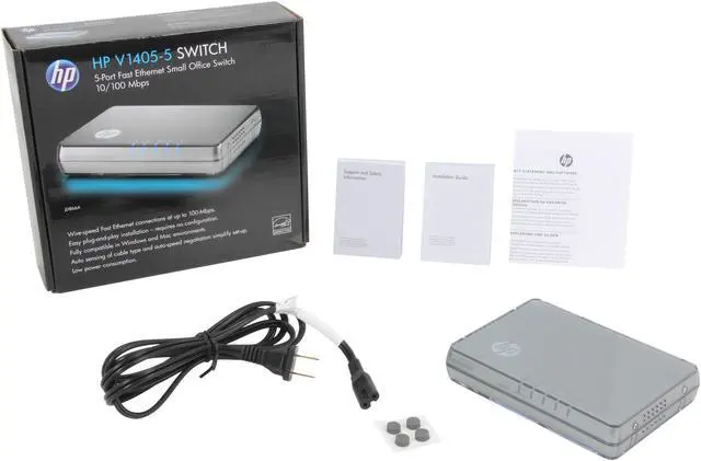 Alt view image 5 of 5 - HP JD866A#ABA Unmanaged V1405-5 Switch