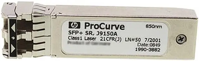 Alt view image 2 of 4 - HPE J9150A X132 10G SFP+ LC SR Transceiver 10 Gbps LC