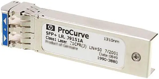 Alt view image 3 of 4 - HPE J9151A X132 10G SFP+ LC LR Transceiver 10 Gbps Gigabit Ethernet 1 x LC 10GBase-LR Full-duplex