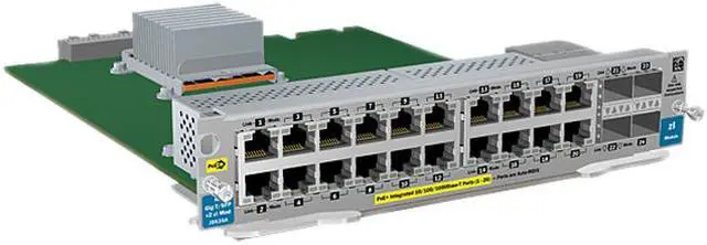 Main image of HPE J9535A 20-port Gig-T PoE+ / 4-port SFP v2 zl Module