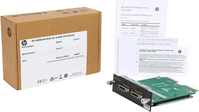 Alt view image 5 of 5 - HPE JD360B 5500 2-port 10GbE Local Connect Module