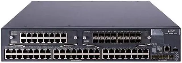 Alt view image 2 of 2 - HP JC101A Managed 5800-48G Switch with 2 Slots