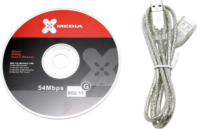 Alt view image 4 of 4 - Innocom IT-WL542 802.11g Wireless Adapter IEEE 802.11b/g USB 2.0 Up to 54Mbps Wireless Data Rates