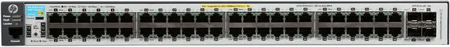 Alt view image 3 of 4 - HPE Aruba 2530-48G-PoE+ - Switch - Managed - 48 x 10/100/1000 (PoE+) + 4 x Gigabit SFP - Desktop, Rack-mountable, Wall-mountable - PoE+ (J9772A#ABA)