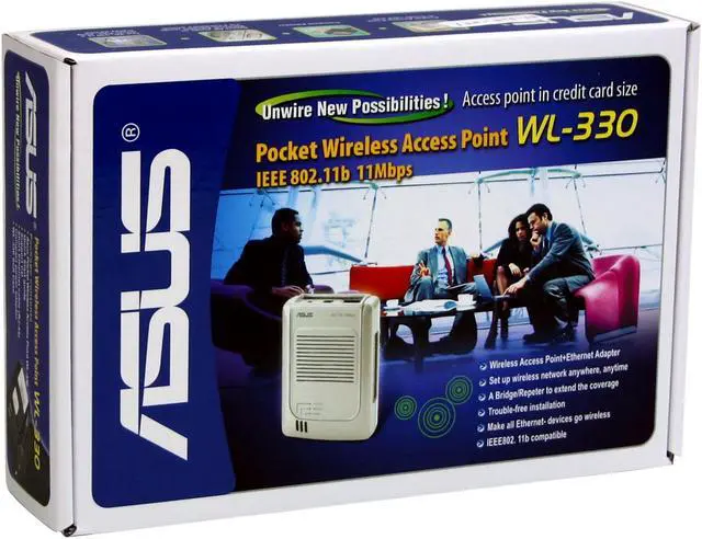 Alt view image 4 of 4 - ASUS WL-330 Pocket Wireless Access Point