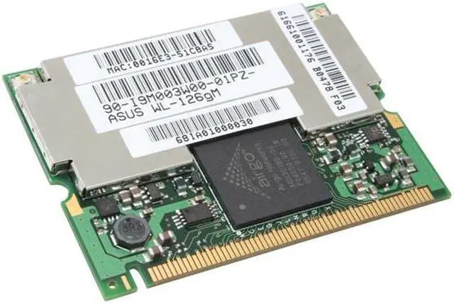 Alt view image 2 of 5 - ASUS WL-126gM MIMO Wireless Adapter IEEE 802.11b/g Mini PCI Up to 240Mbps Wireless Data Rates