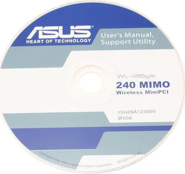 Alt view image 4 of 5 - ASUS WL-126gM MIMO Wireless Adapter IEEE 802.11b/g Mini PCI Up to 240Mbps Wireless Data Rates
