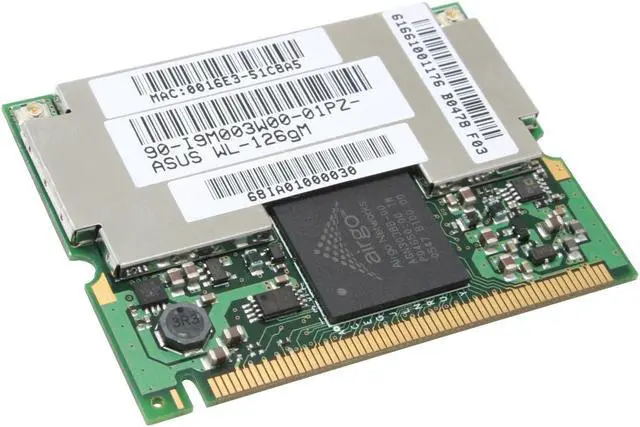 Main image of ASUS WL-126gM MIMO Wireless Adapter IEEE 802.11b/g Mini PCI Up to 240Mbps Wireless Data Rates