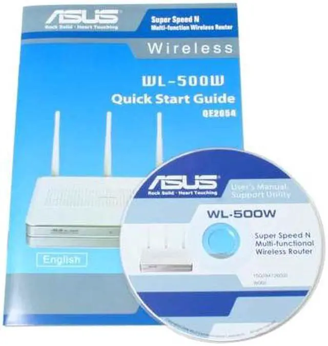 Alt view image 5 of 5 - ASUS WL-500W IEEE 802.11b/g, IEEE 802.11n Draft Multi-Functional Wireless Router with x2 USB Plug-N-Share hard drive function and Print Server Function