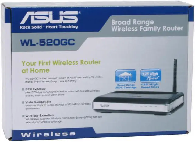 Alt view image 5 of 5 - ASUS WL-520gC 125 HSM Wireless Router 802.11b/g up to 54Mbps/ DD-WRT Open Source support