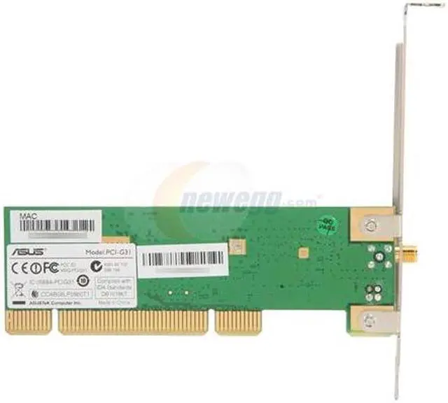 Alt view image 4 of 5 - ASUS PCI-G31 Wireless Adapter IEEE 802.11b/g 32bit PCI2.2 Up to 54Mbps Wireless Data Rates