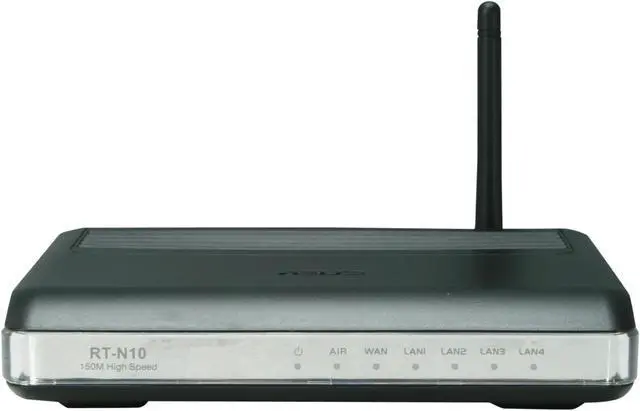 Alt view image 2 of 5 - ASUS RT-N10 802.11b/g/n Wireless Router up to 150Mbps/ 10/100 Mbps Ethernet Port x4