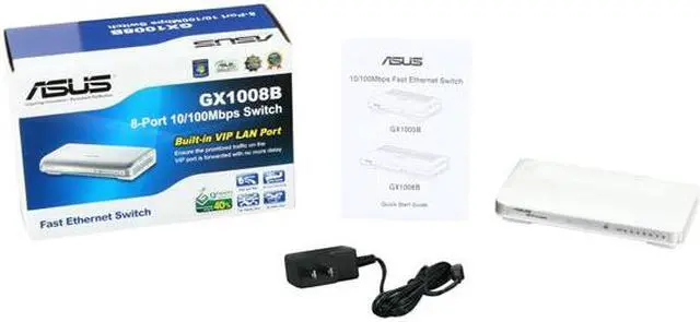 Alt view image 5 of 5 - ASUS GX1008B Unmanaged 8-Port Desktop Switch with Green Network