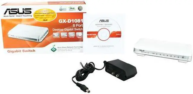 Alt view image 5 of 5 - ASUS GX-D1081 Power-Saving Gigabit Switch