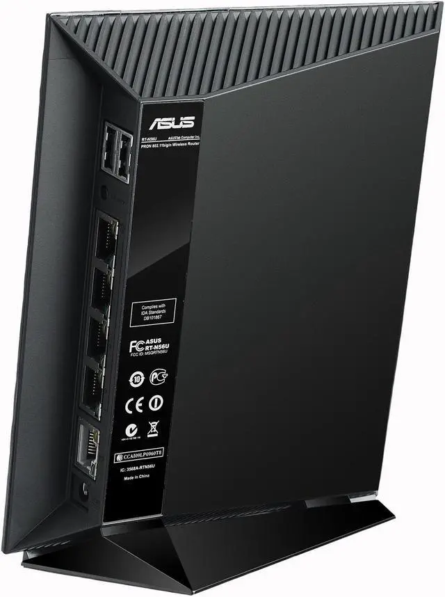 Alt view image 7 of 7 - ASUS RT-N56U Wireless Router Dual Band N600 Multimedia Ultra Slim Gigabit 802.11a/b/g/n support USB Storage, Print and Media Server