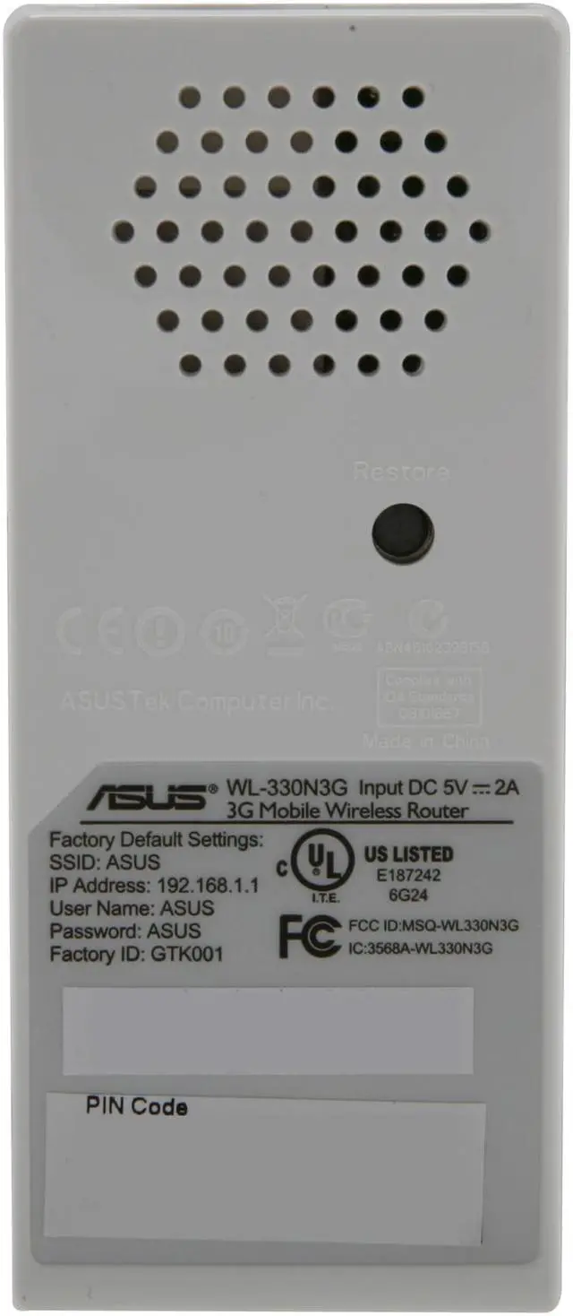 Alt view image 4 of 5 - ASUS WL-330N3G 6-in-1 Wireless-N150 Mobile Router IEEE 802.3/3u, IEEE 802.11b/g/n