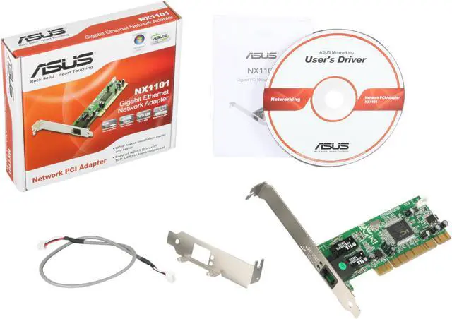 Alt view image 5 of 5 - ASUS NX1101 Gigabit Network Adapter 10/100/1000Mbps PCI 2.2 1 x RJ45